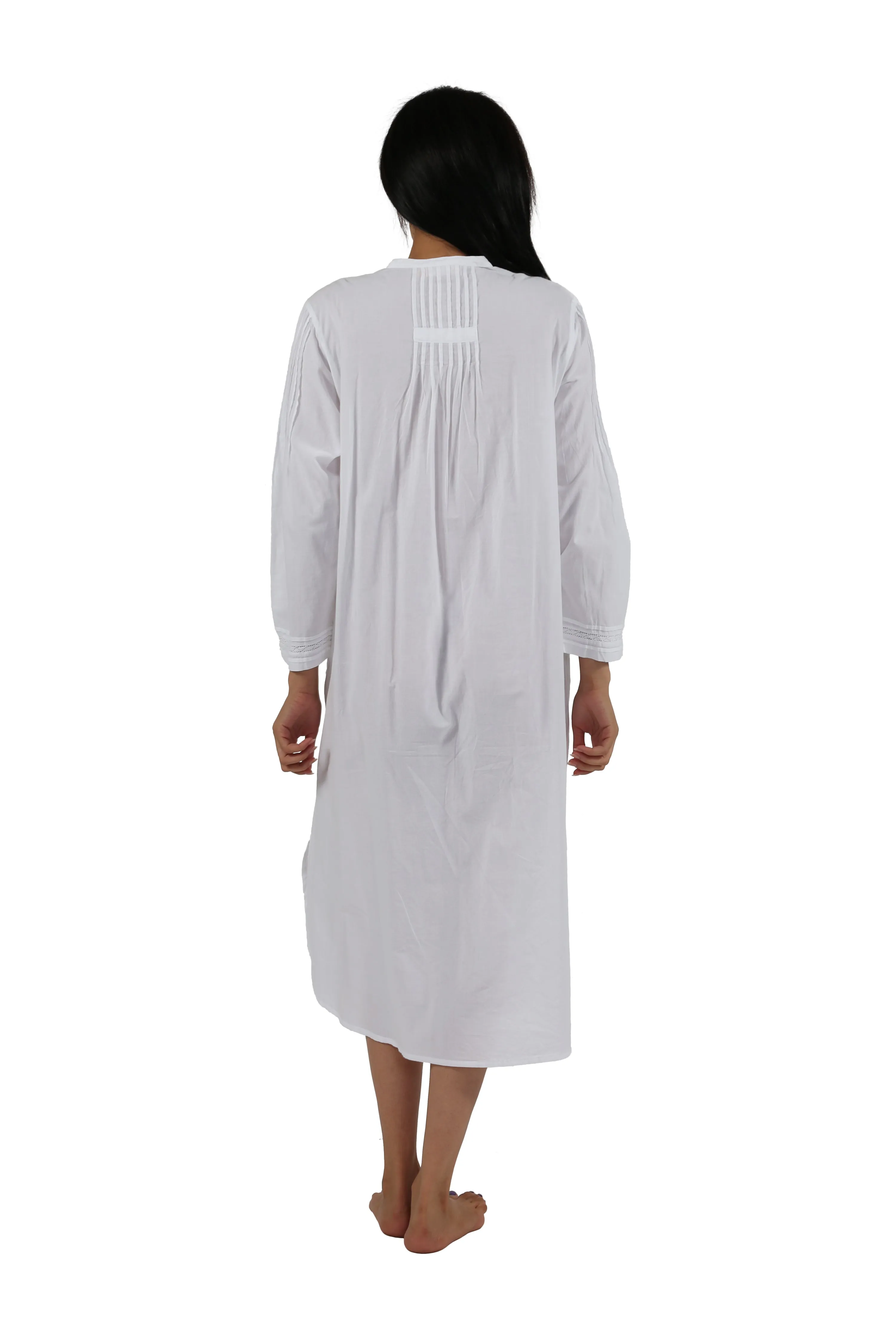 100% Cotton Long Sleeve Gown