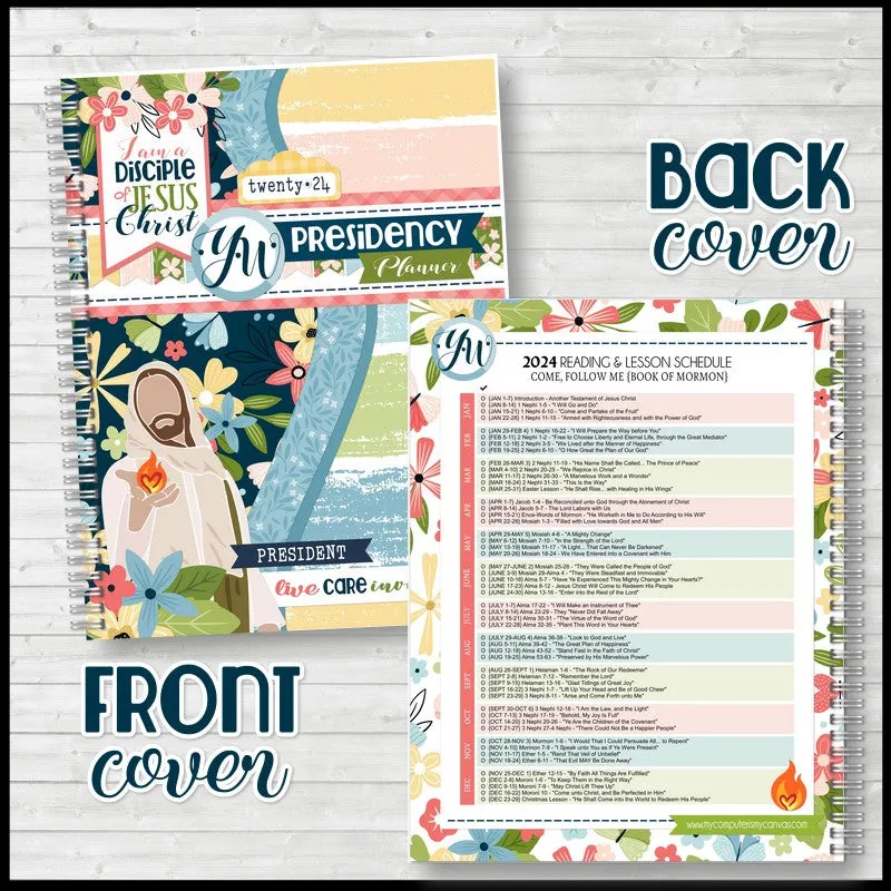 2024 YOUNG WOMEN Presidency Planner {EDITABLE} PRINTABLE