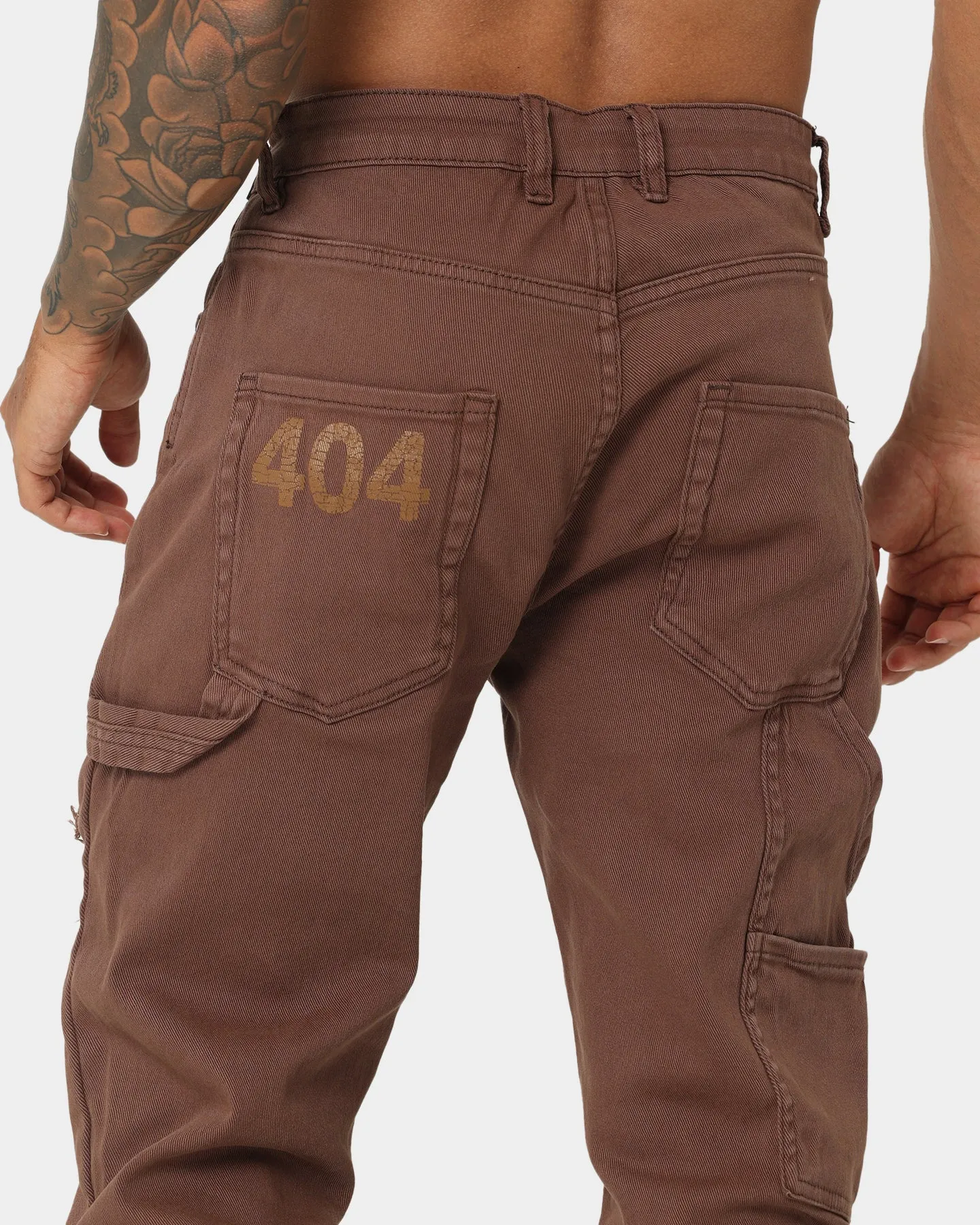 404 Distressed Carpenter Pants Brown