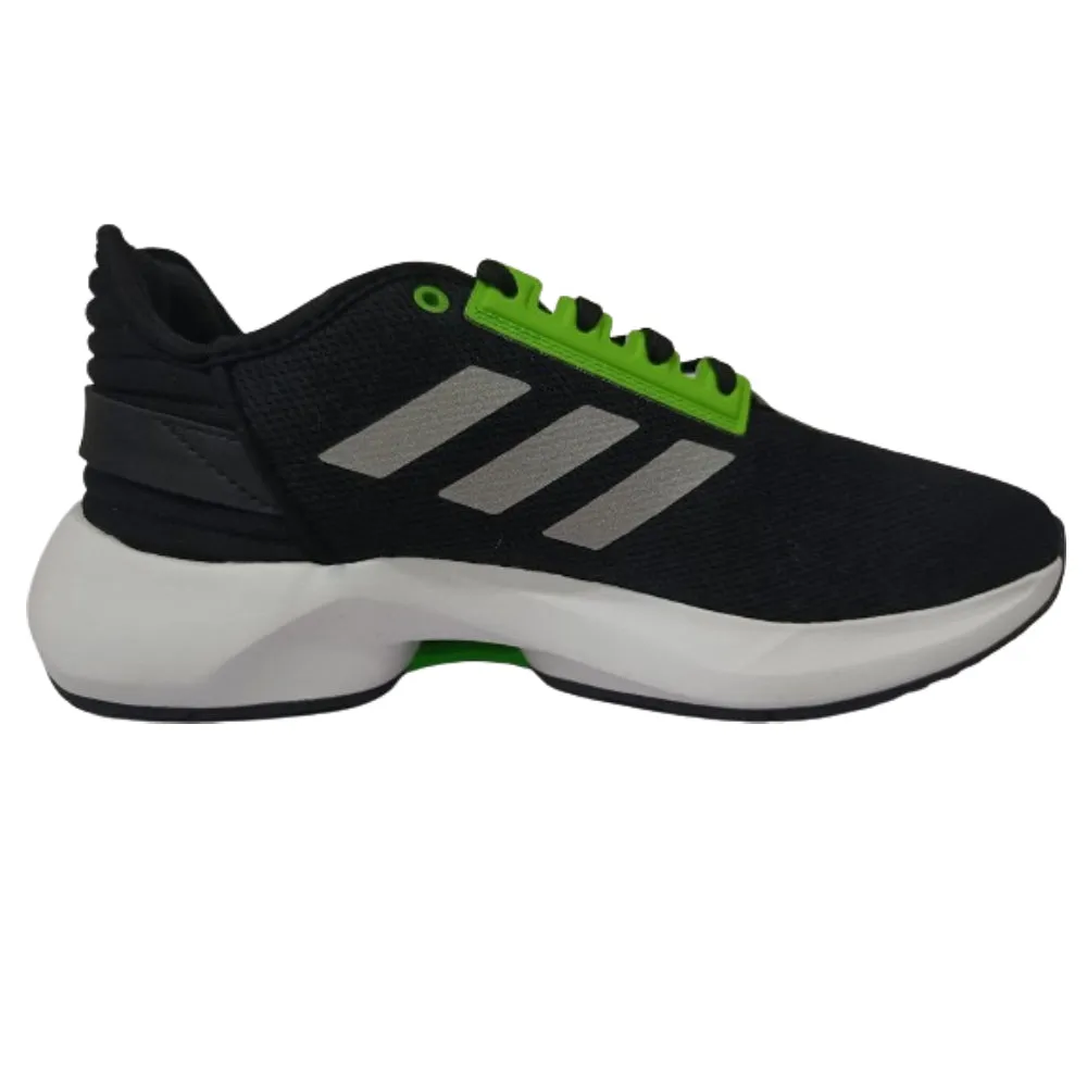 Adidas Men's Torite Running Shoe (Core Black/Silver Matte/Lucid Lime)