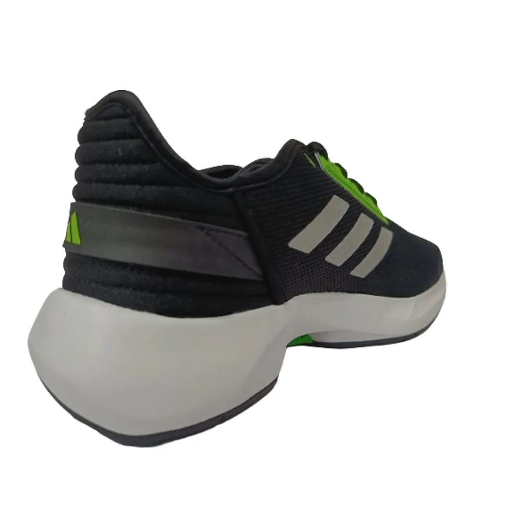 Adidas Men's Torite Running Shoe (Core Black/Silver Matte/Lucid Lime)