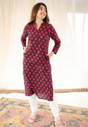 Afira Dabu Cotton Kurta