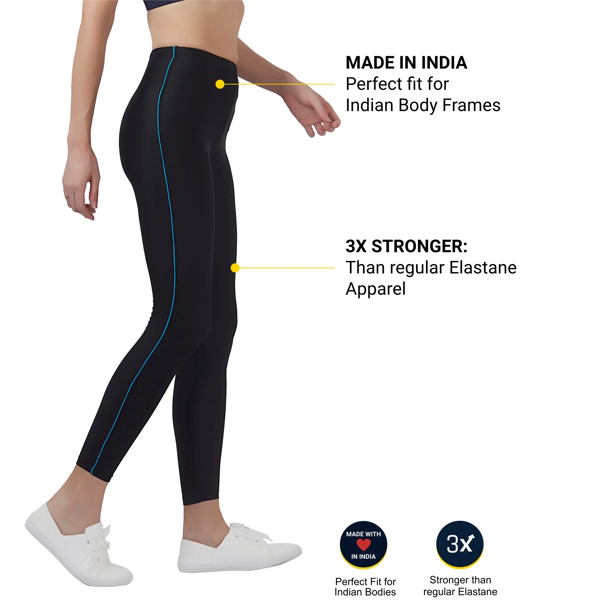 Align Women's LEGGING (Ideal for Running, Gym and Yoga) Anti Chafing