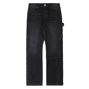 Amiri Distressed Carpenter Denim Black