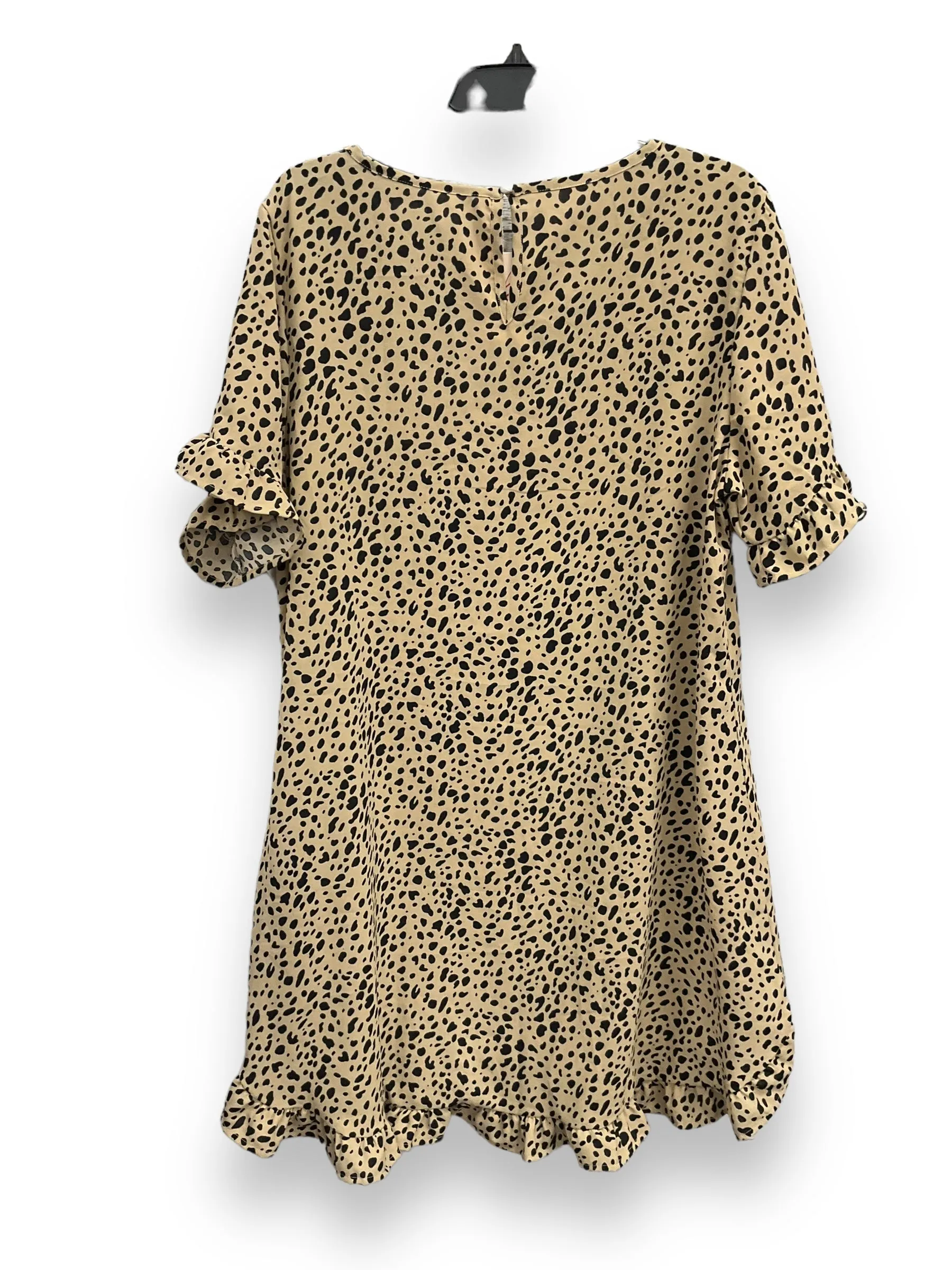 Animal Print Dress Casual Short Clothes Mentor, Size Xl