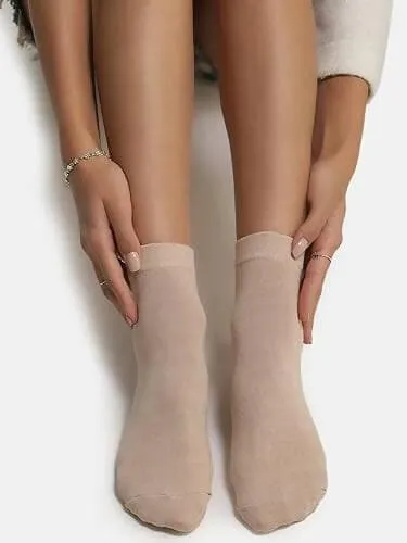 Ankle Socks Skin Colour (Pack Of 3 )