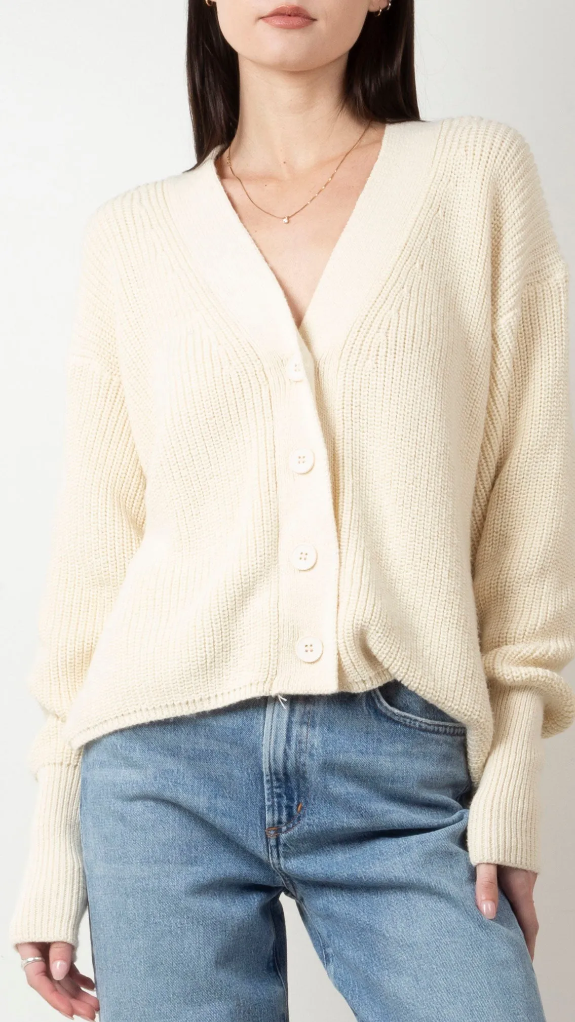 Asa Classic Cardigan - Ivory