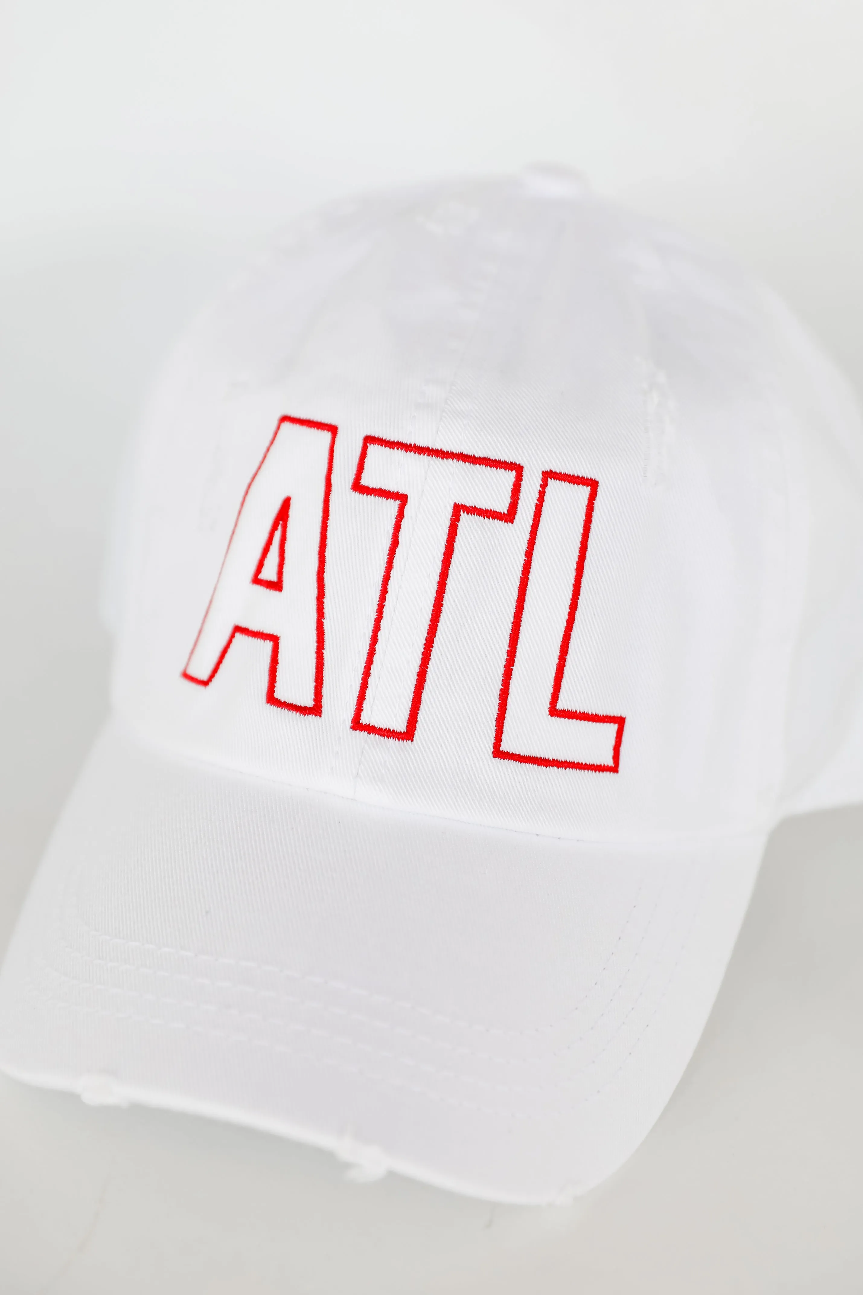 ATL Distressed Embroidered Hat