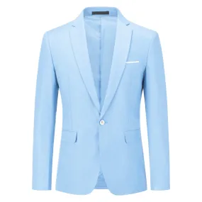 Baby Blue Casual Blazer Slim Fit Business Blazer