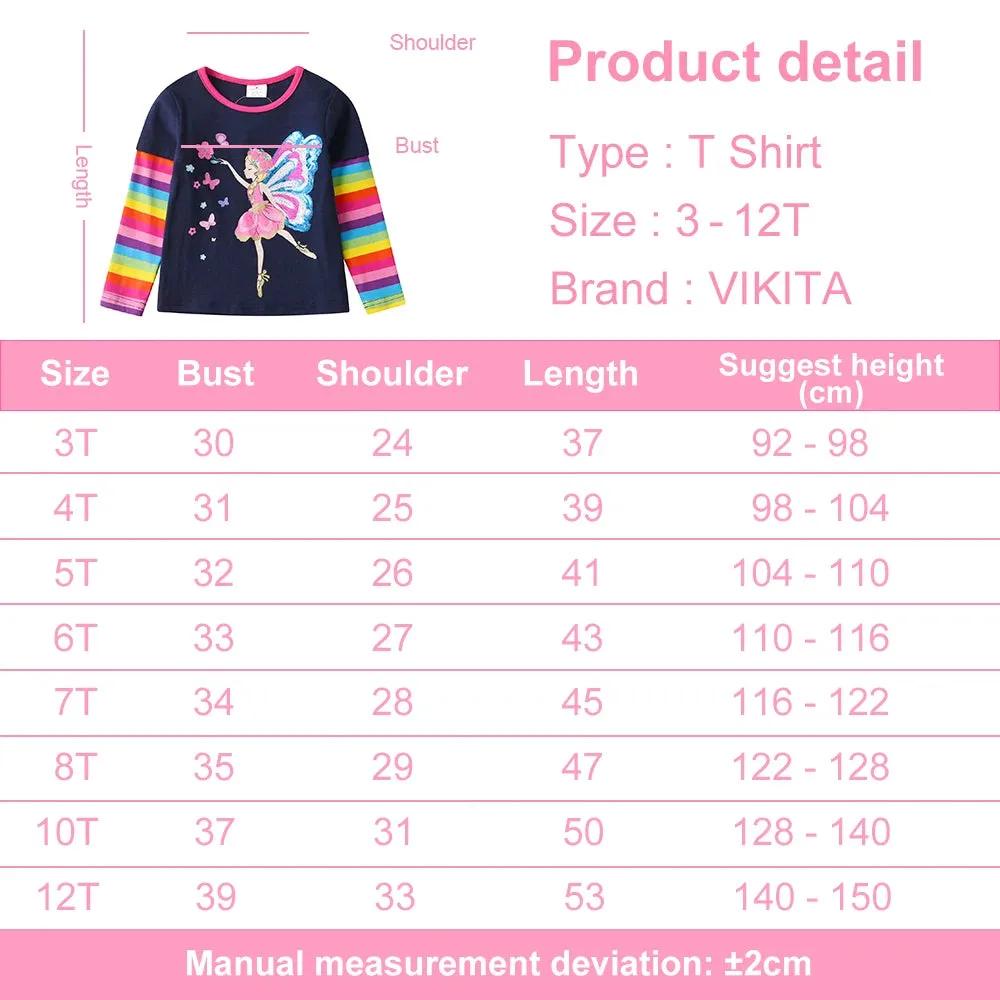 Baby Girls Long Sequin Fairy Casual Tops