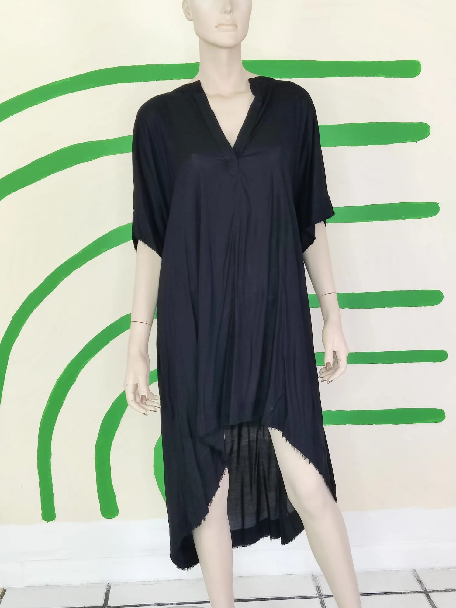 Black Cotton Coverup