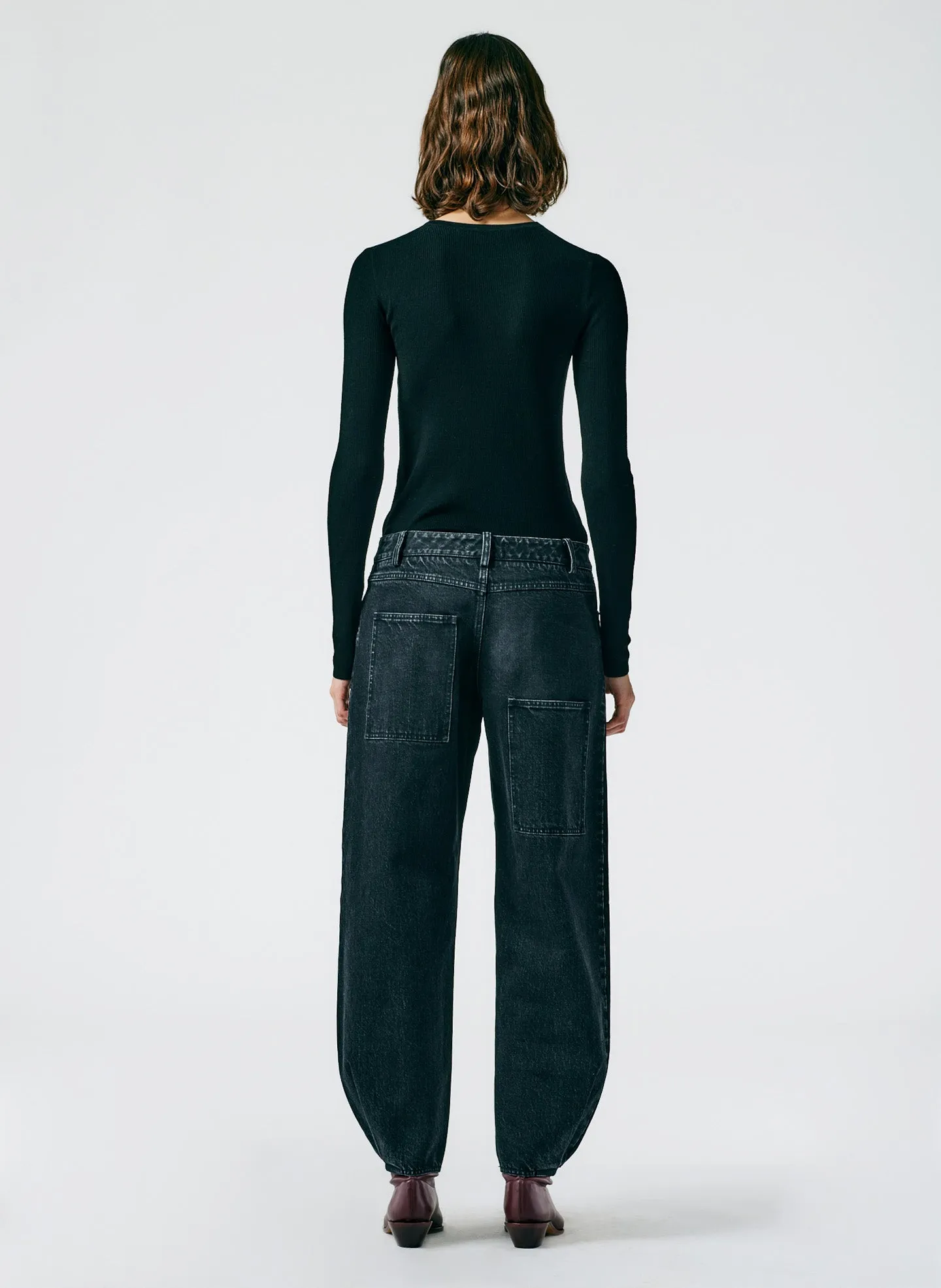 Black Denim Brancusi Jean - Long