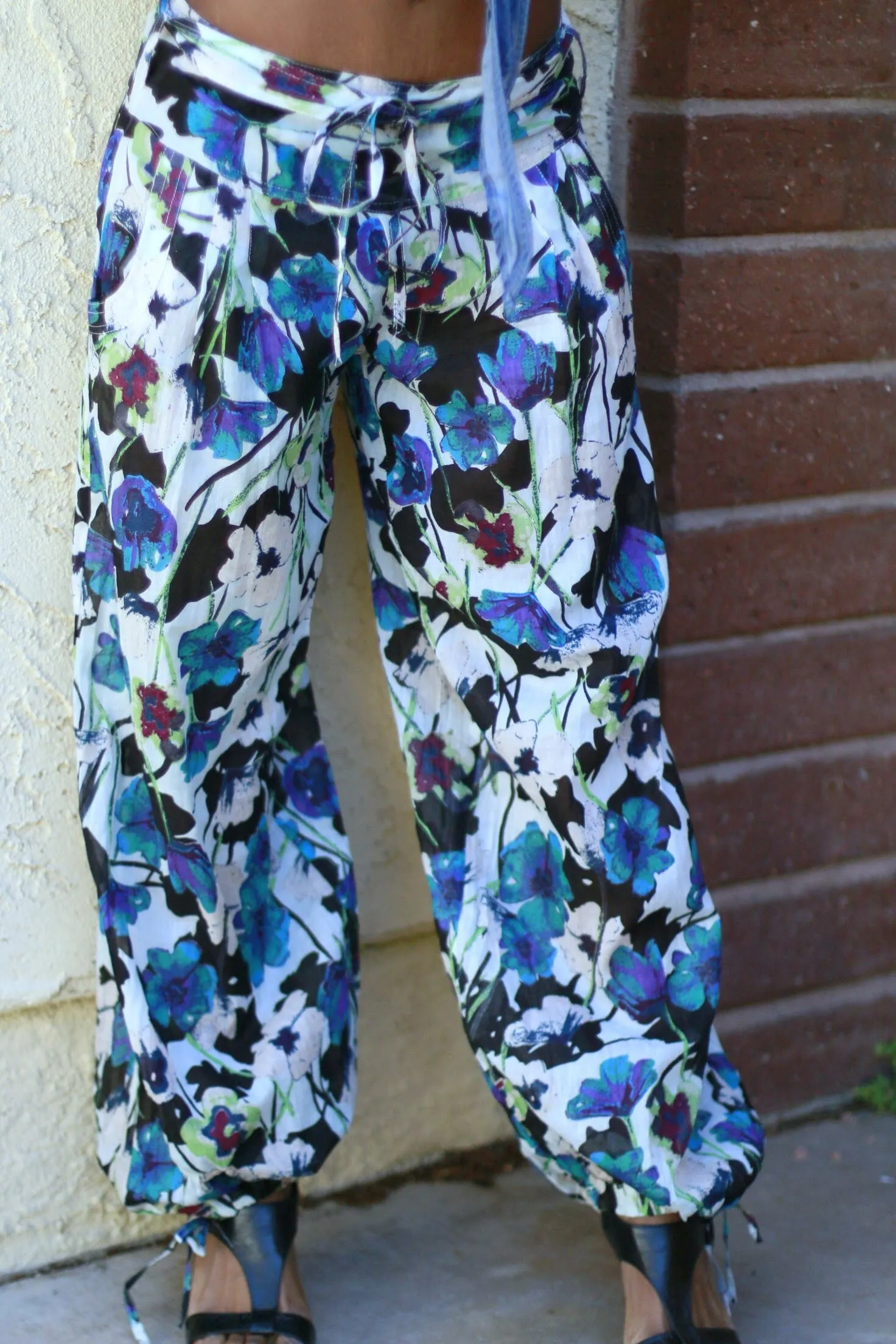 Blue Violet Cotton Pants