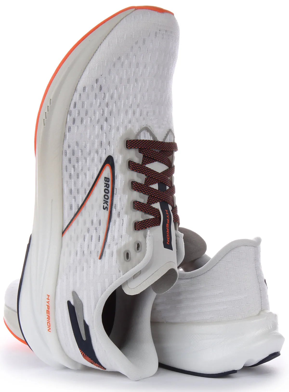 Brooks Hyperion In White Black For Men