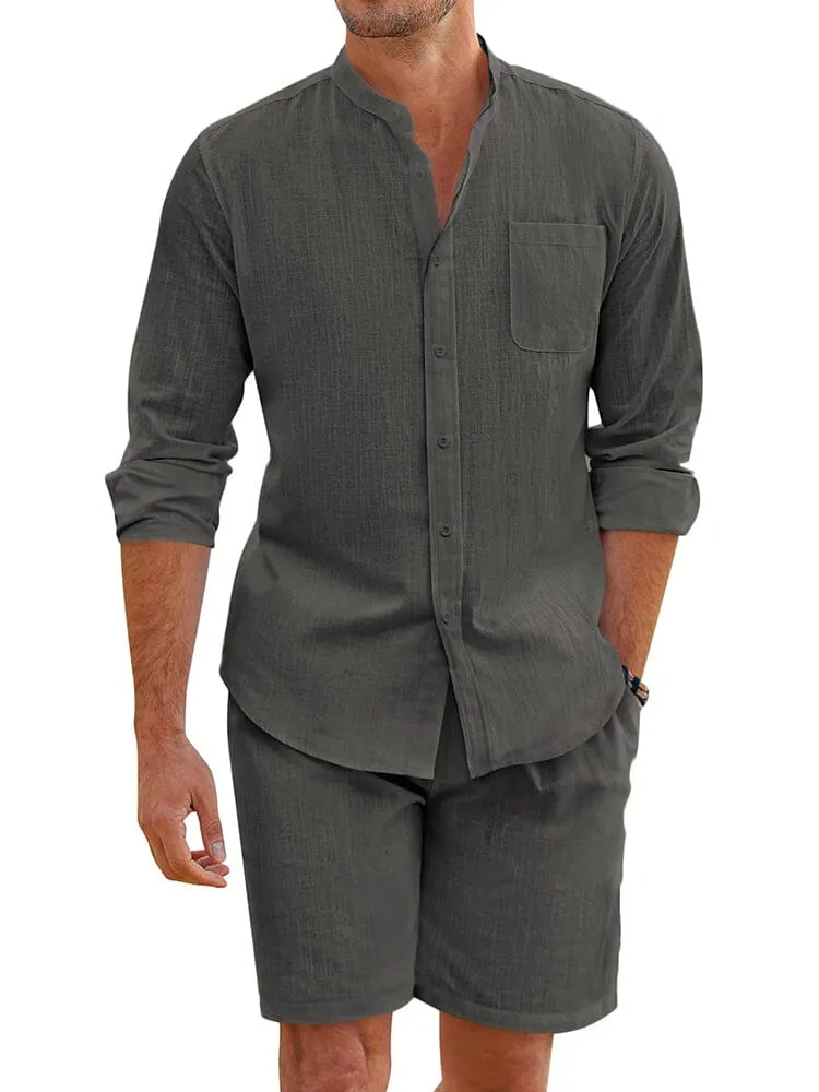 Casual 100% Cotton Beach Shirt Sets (US Only)