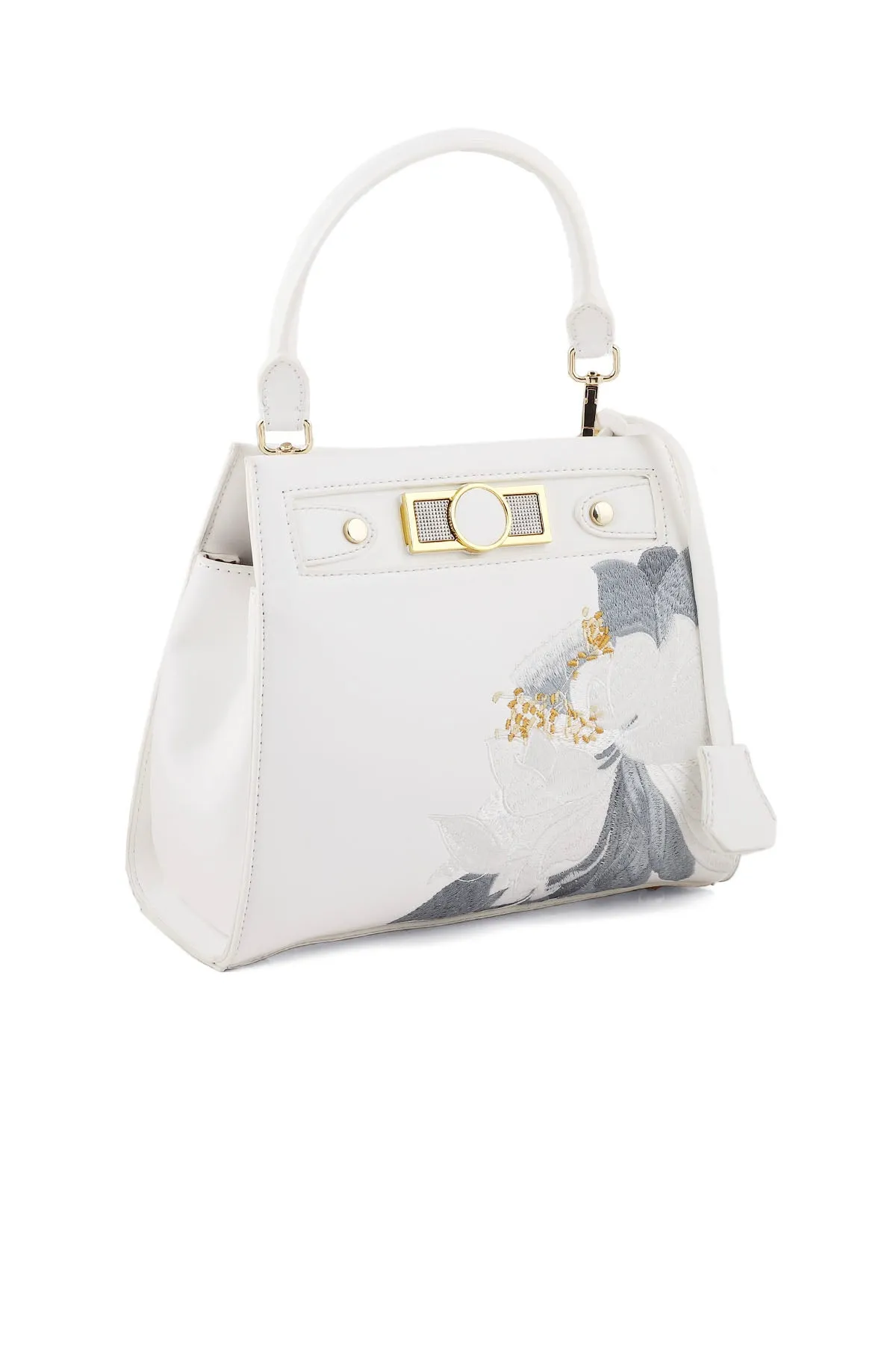 Casual Tote Hand Bags B14984-White