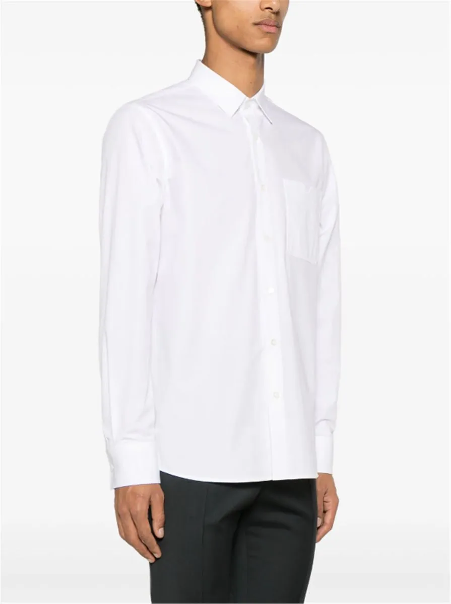 CHEST-POCKET COTTON SHIRT