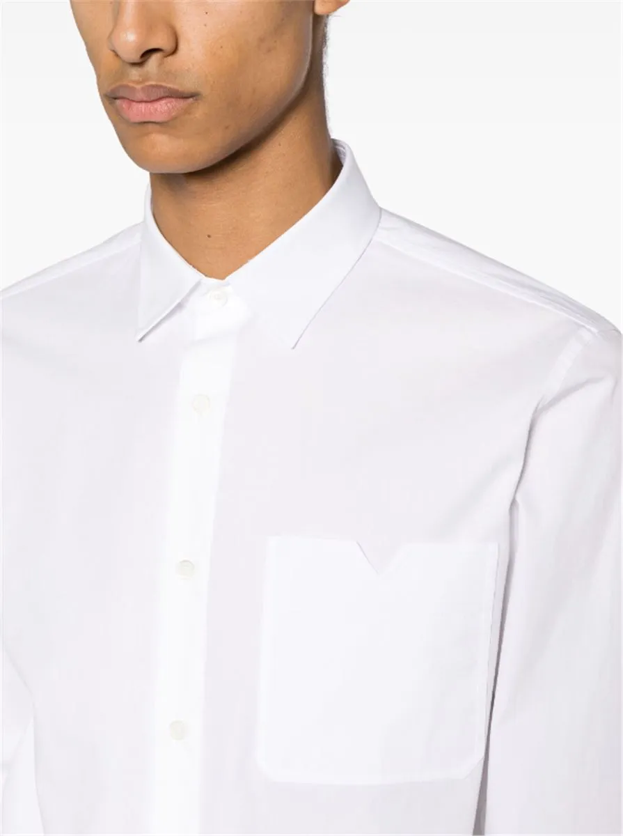 CHEST-POCKET COTTON SHIRT