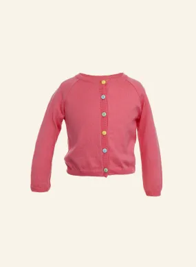 Children's Classic Cardigan - Rose