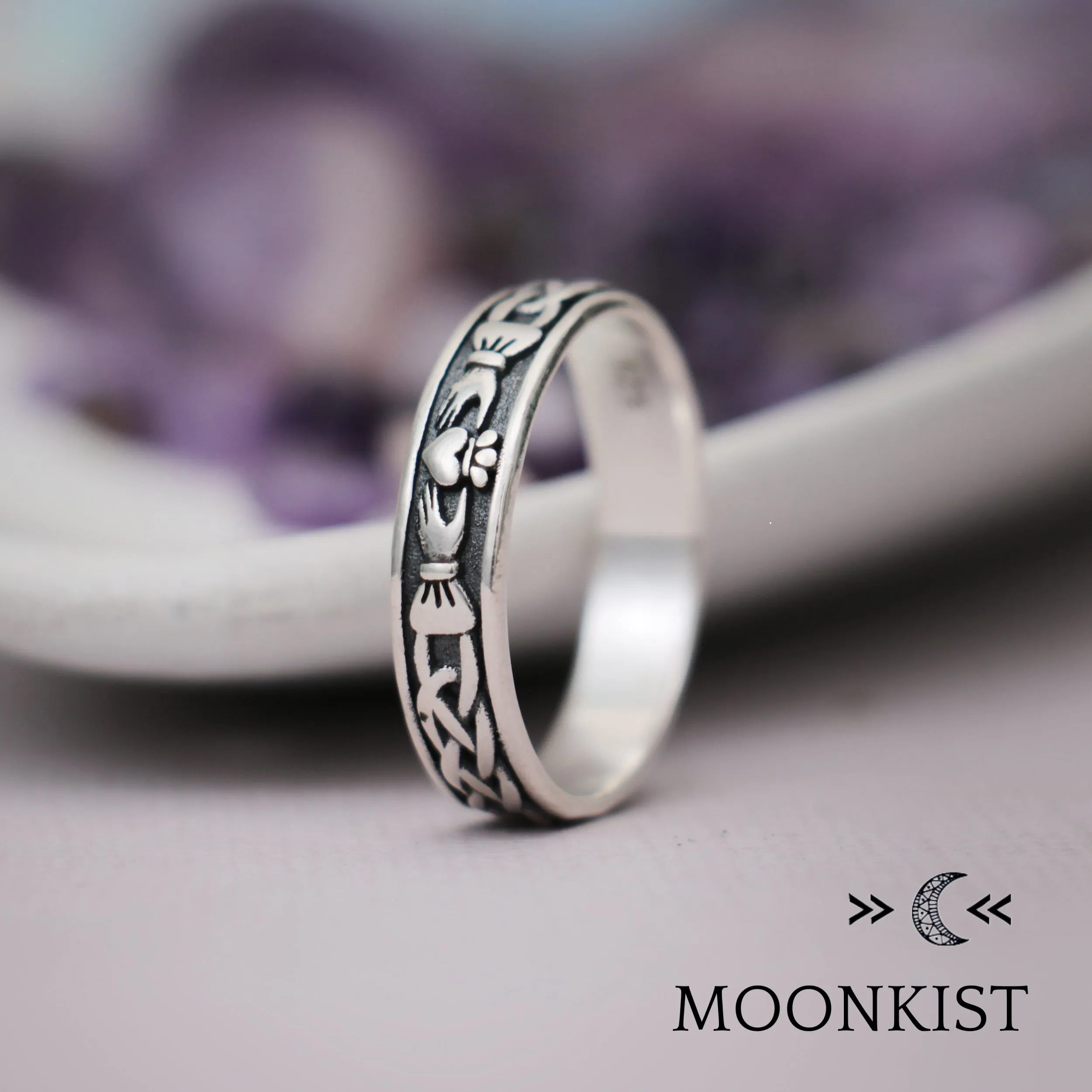 Claddagh Wedding Band for Women | Moonkist Designs