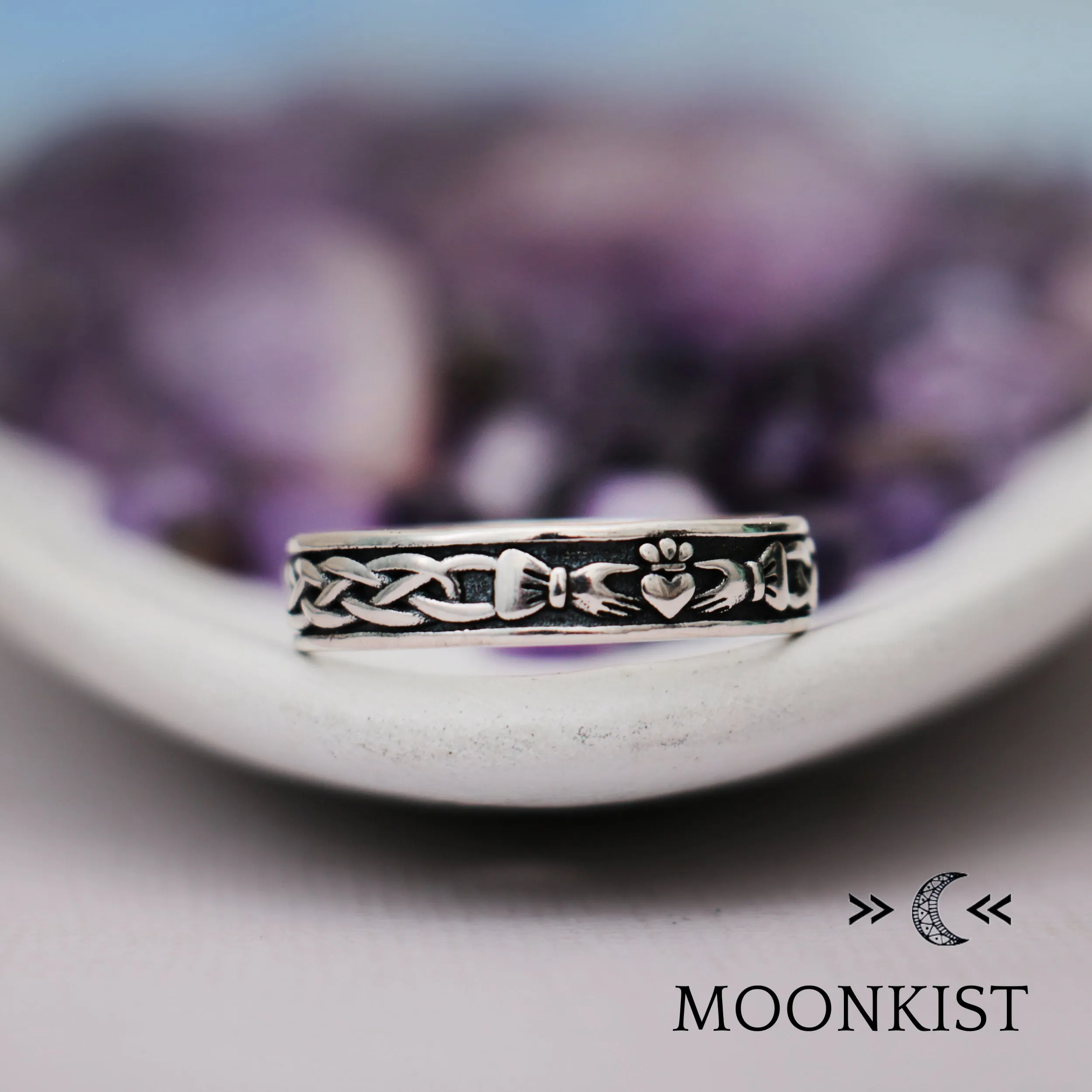 Claddagh Wedding Band for Women | Moonkist Designs