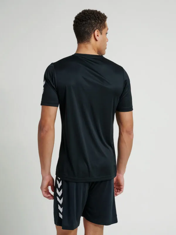 Core Men Polyester Black T-Shirt