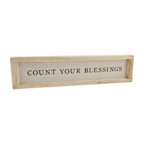 Count Distressed Plaque