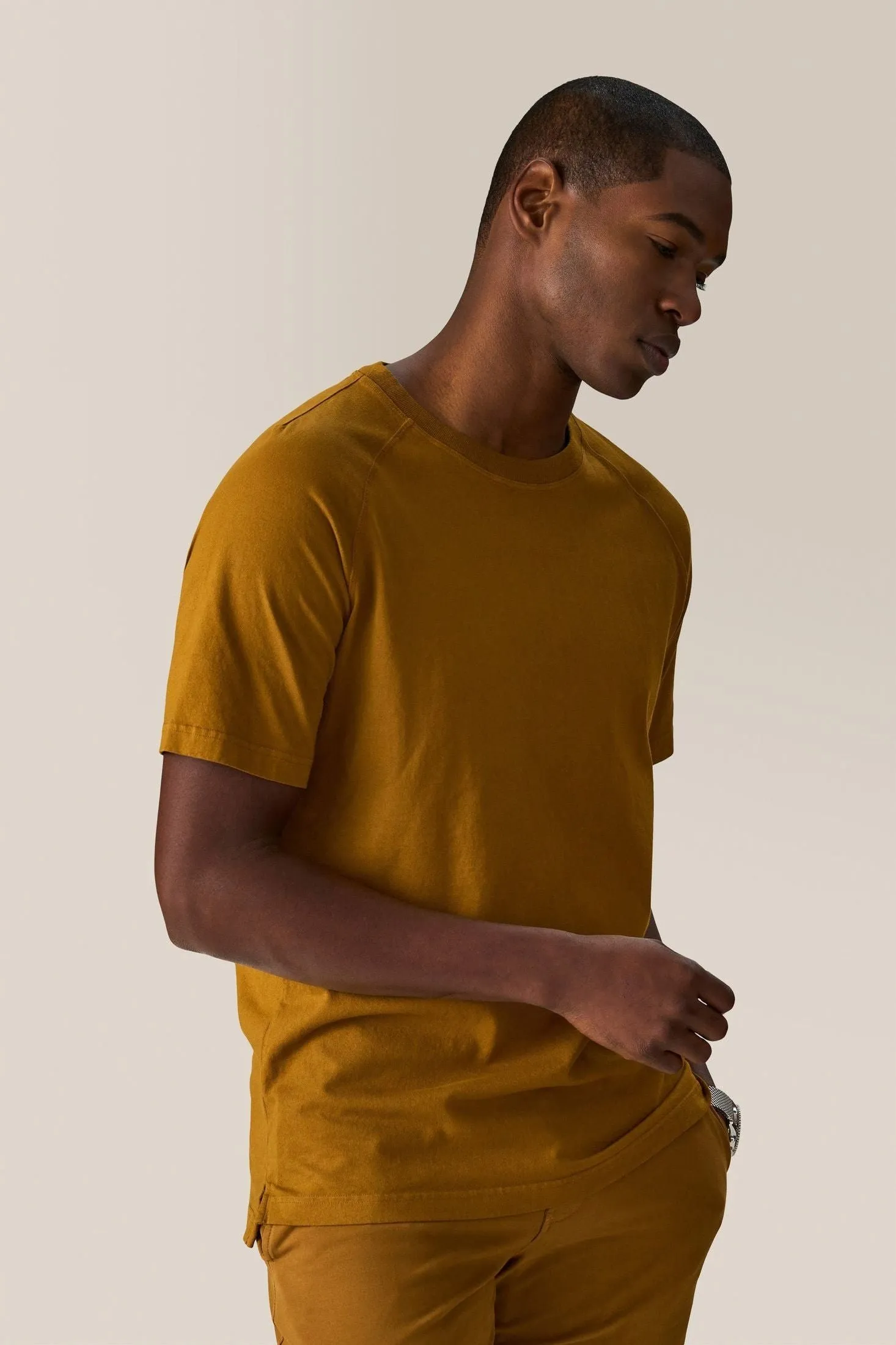 Crew Tee | Textured Cotton Jersey