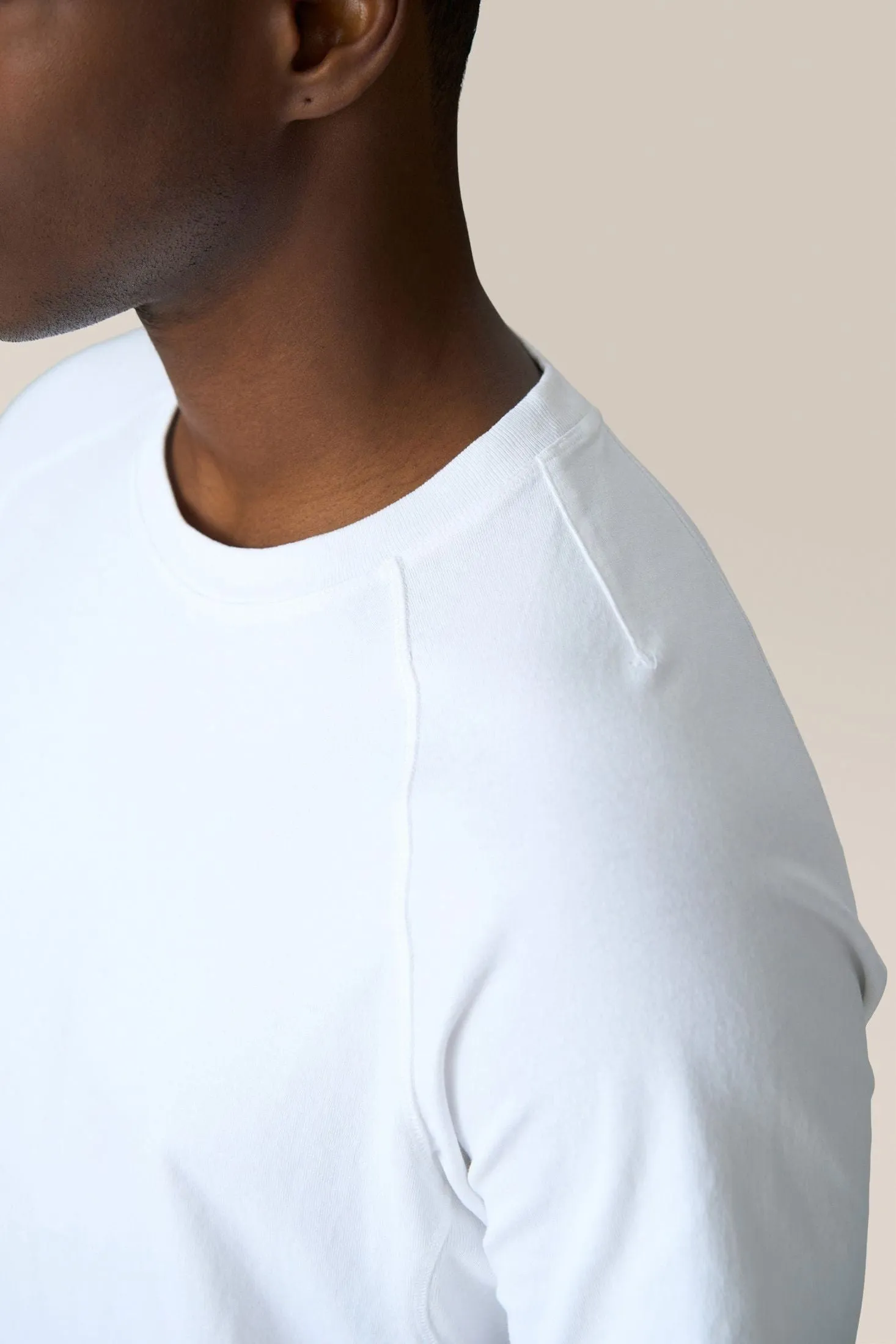 Crew Tee | Textured Cotton Jersey