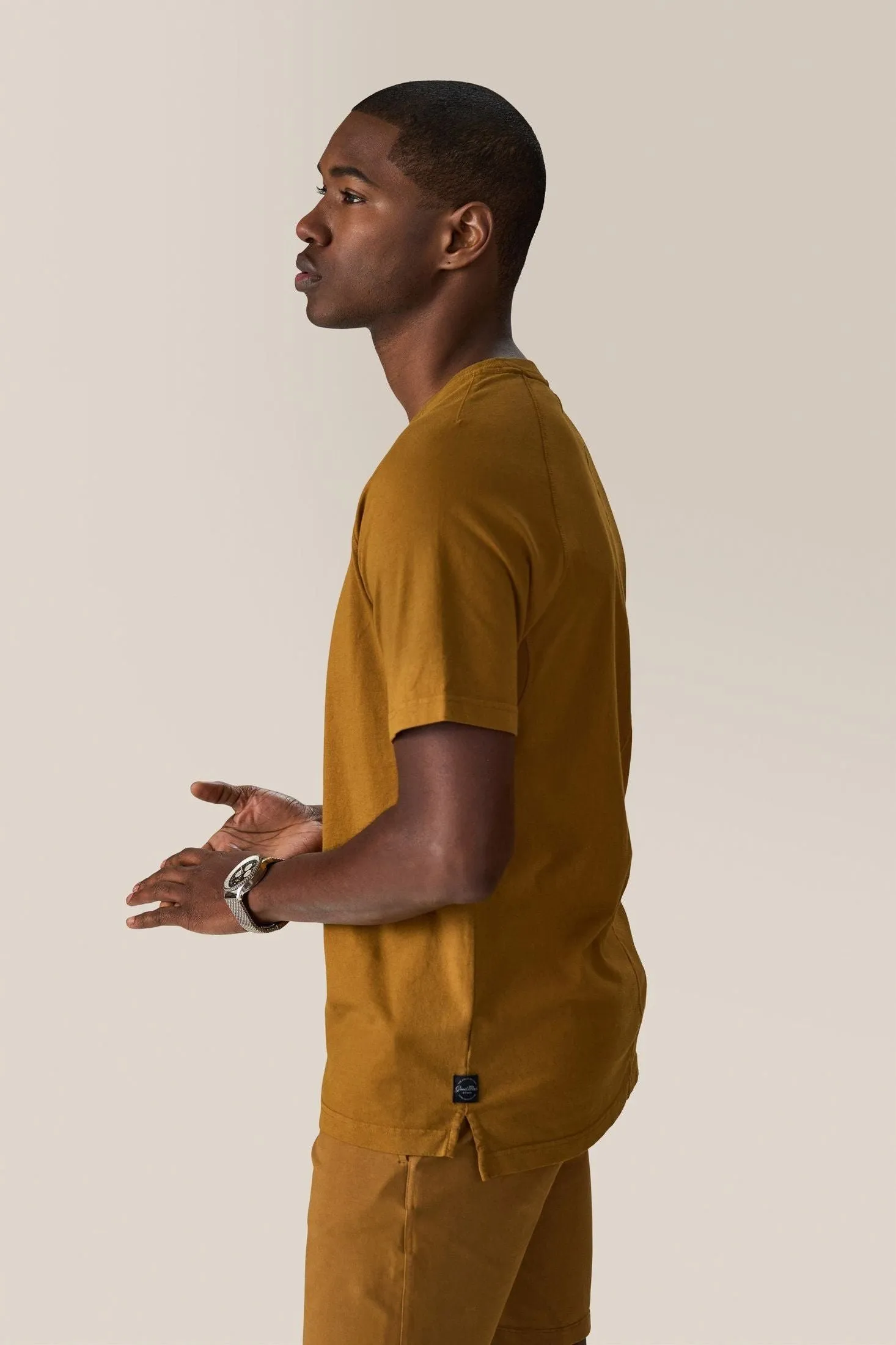 Crew Tee | Textured Cotton Jersey