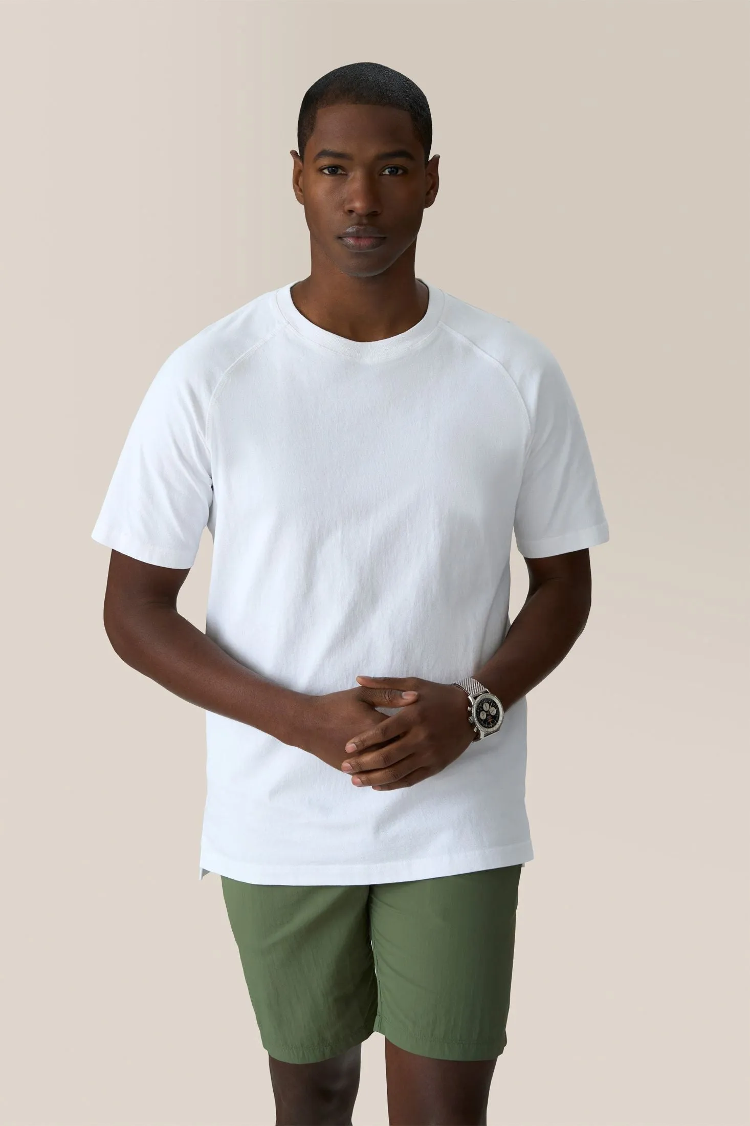 Crew Tee | Textured Cotton Jersey