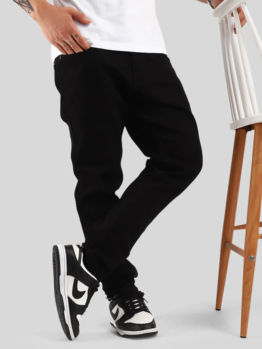 Crime Black Ankle Fit jeans