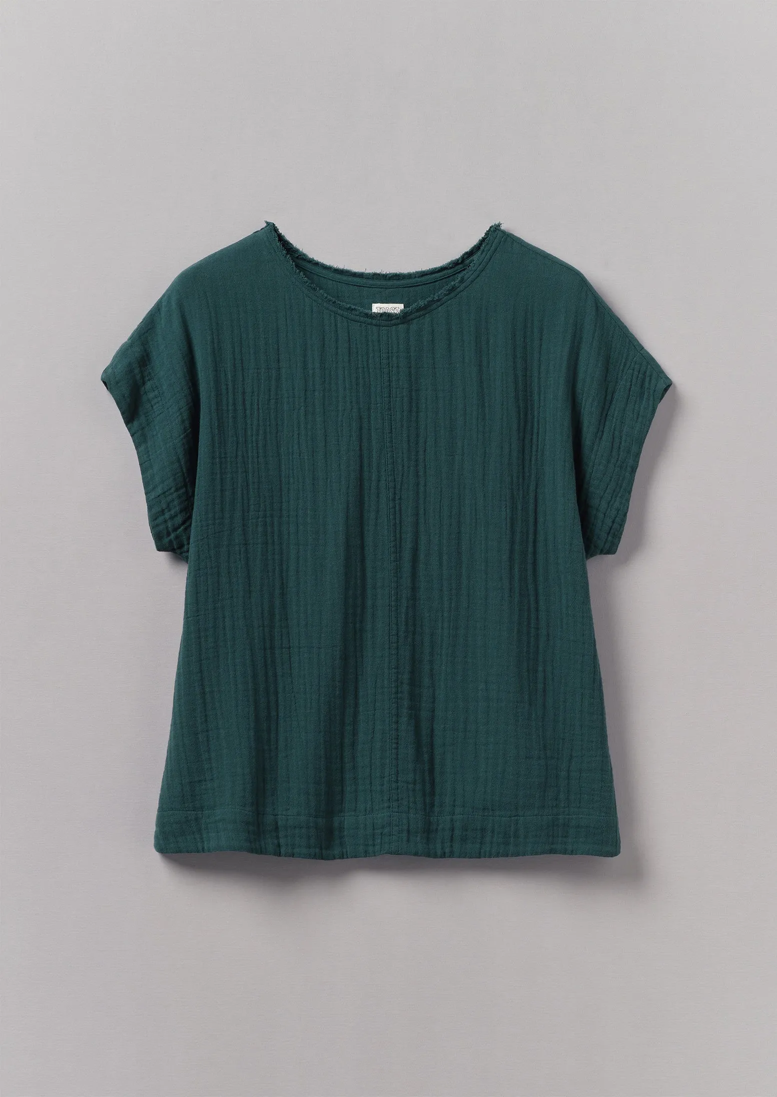 Crinkle Cotton Gauze Top | Puck