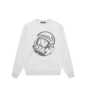 DISTRESSED ASTRO LOGO CREWNECK - HEATHER GREY