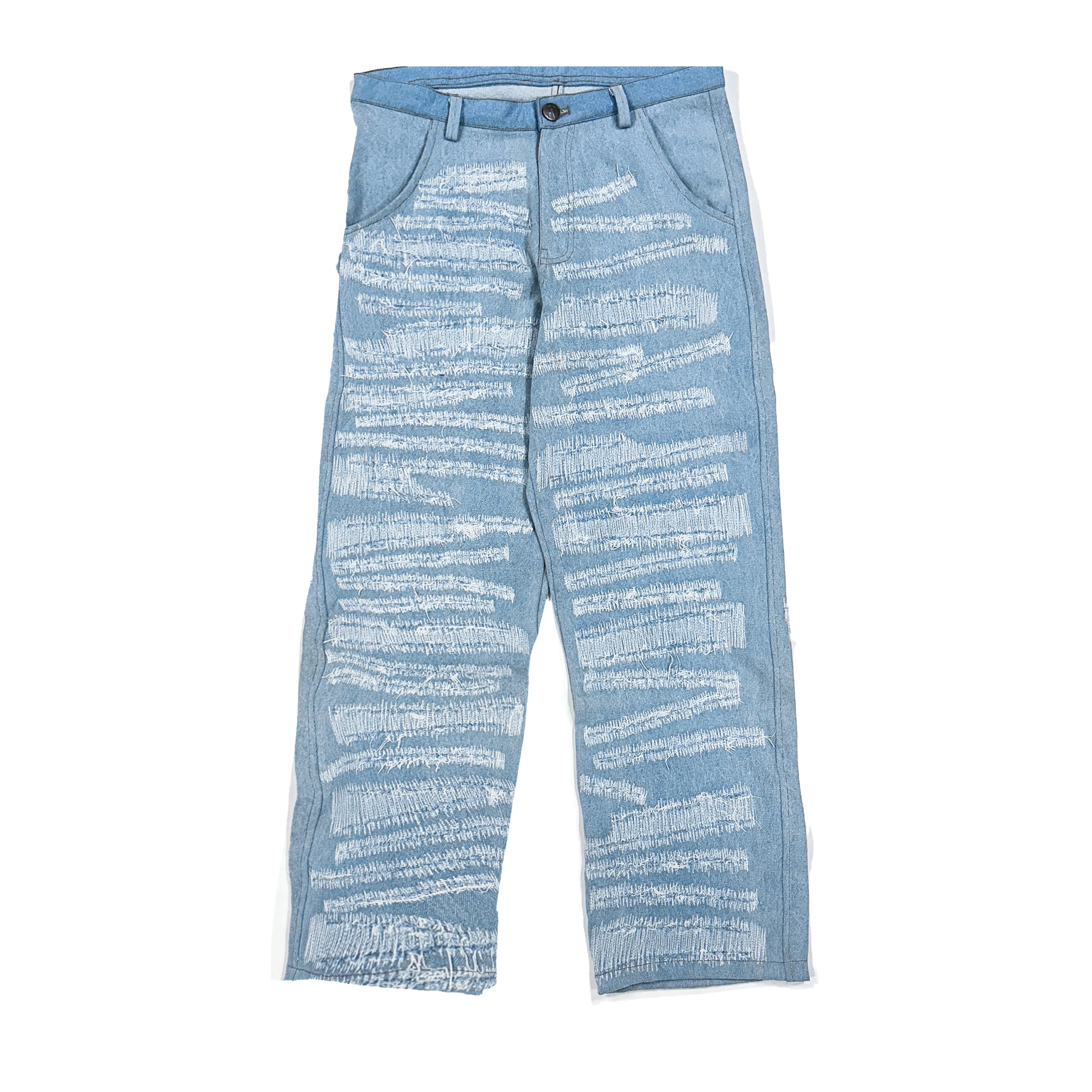 Distressed Blue Denim