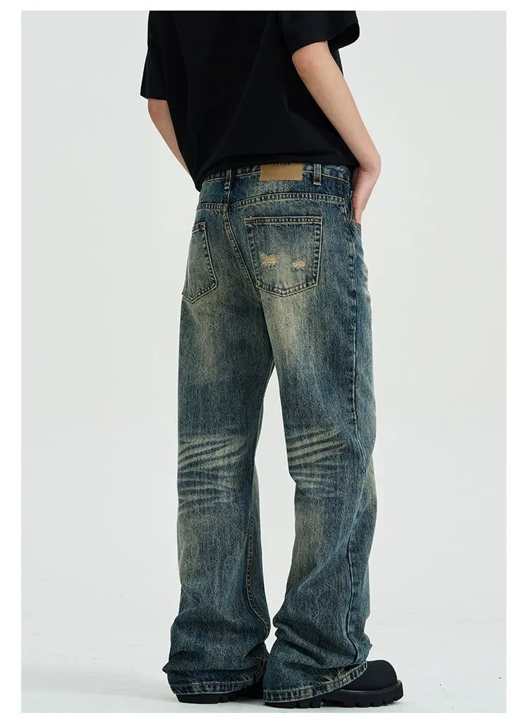 Distressed Cat Whisker Jeans