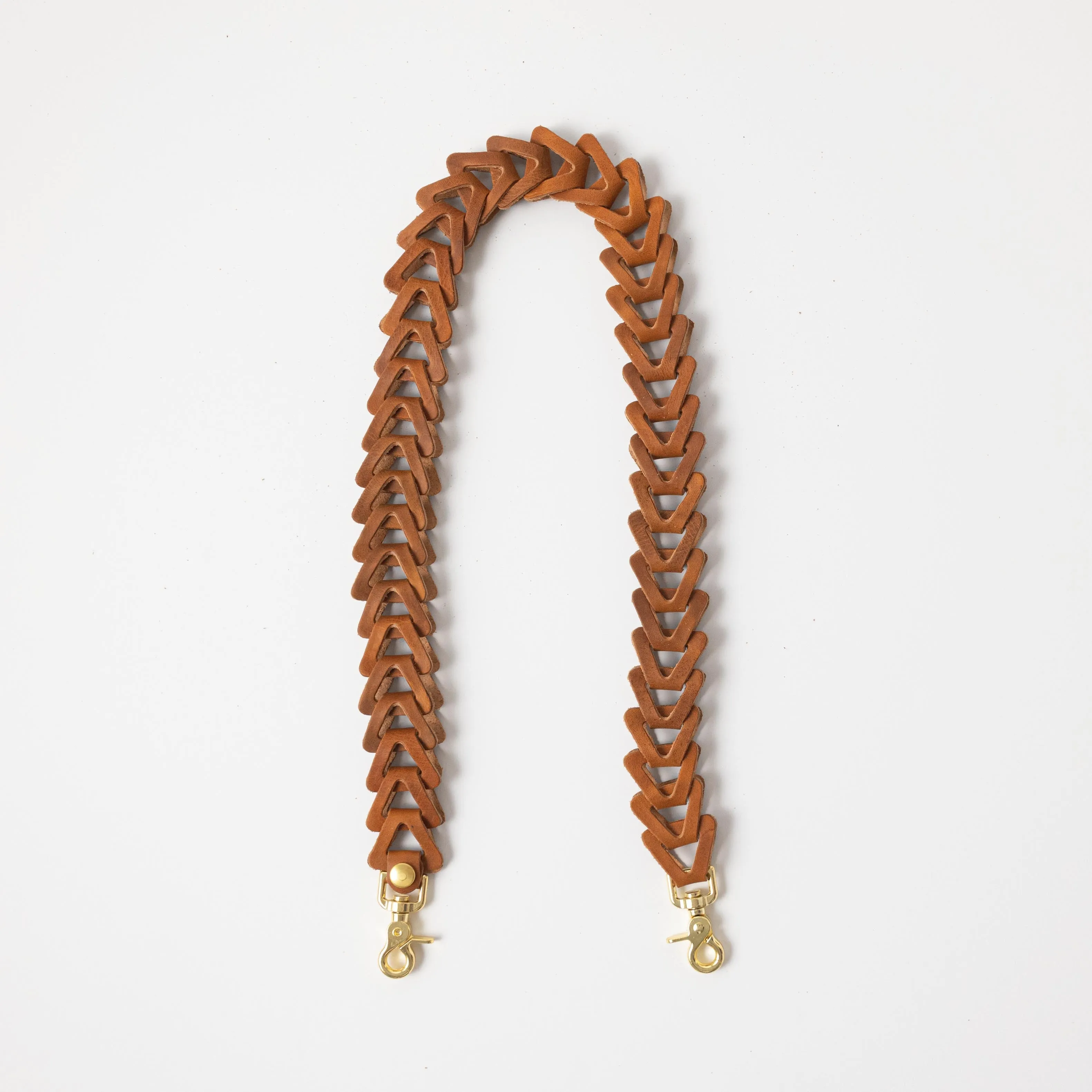 Distressed Ochre Chain Link Strap