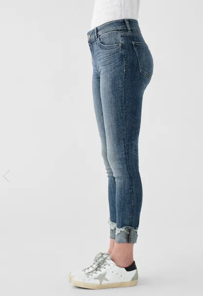 DL1961 | Florence Ankle Mid Rise Instasculpt Skinny Jean | Moore