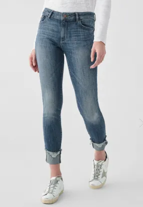 DL1961 | Florence Ankle Mid Rise Instasculpt Skinny Jean | Moore