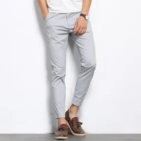 Elastic Ankle-Length Pants