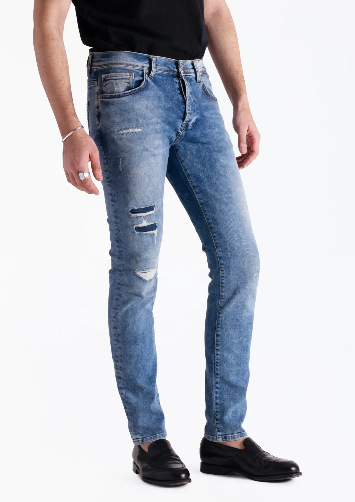 Enrico Kinsey Damaged Slim Jean