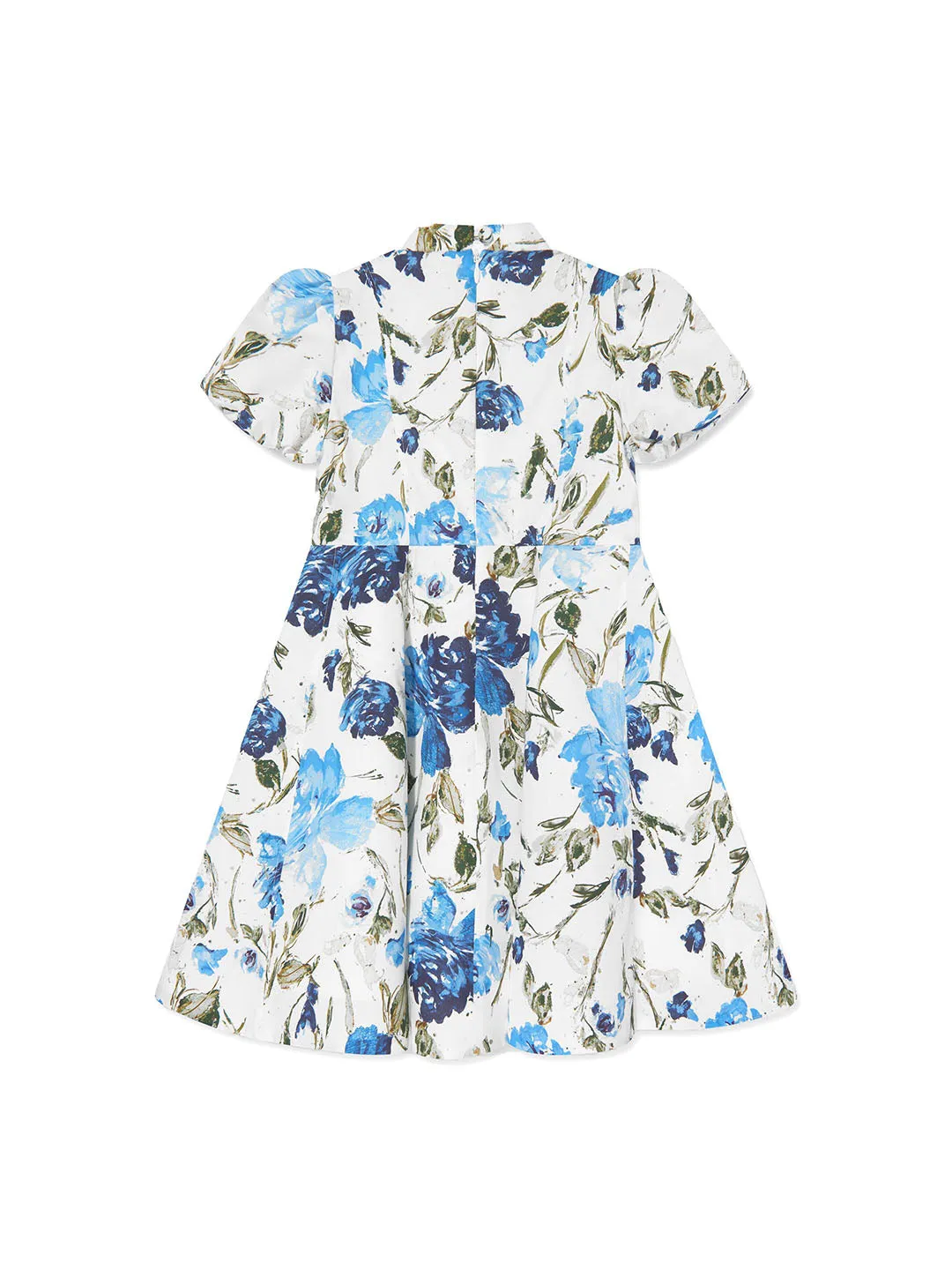 Flower-Print Cotton Dress