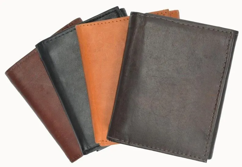 Genuine Leather Tri-fold Casual Men's Wallet