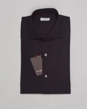 Ghirardelli Poplin Cotton Shirt / Black