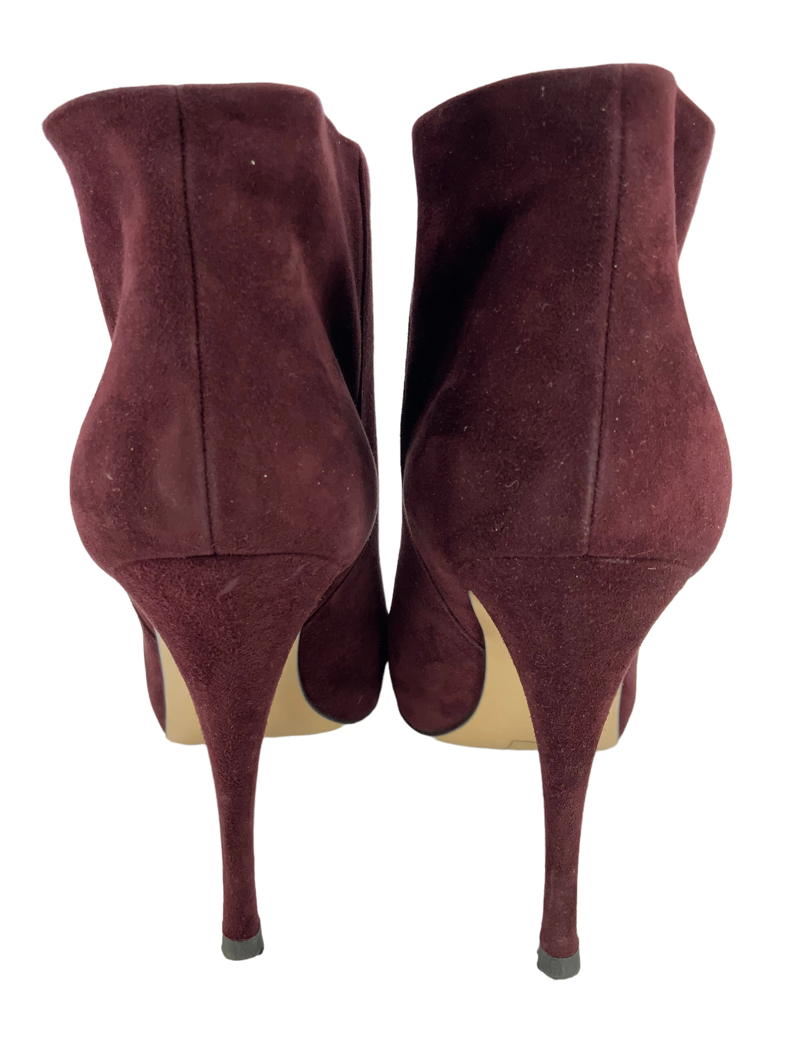 Gianvito Rossi Suede Point Toe Ankle Booties Size 11