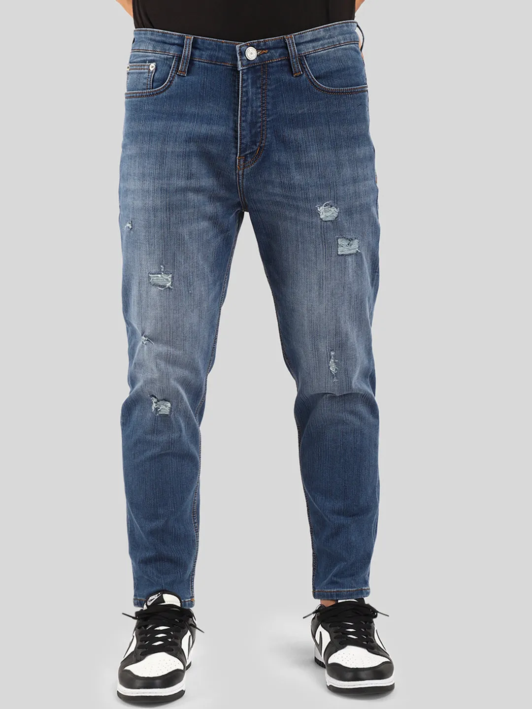 Greed Blue Ankle Fit Jeans