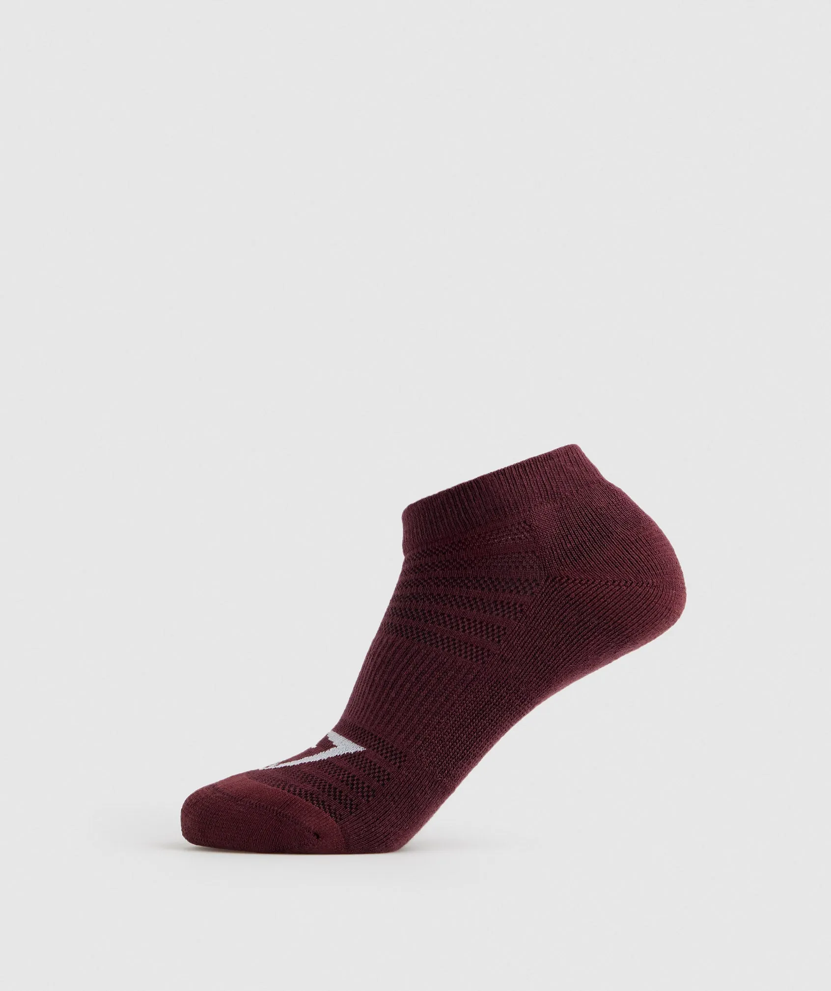 Gymshark Ankle Socks 3pk - Baked Maroon/Sweet Pink/White