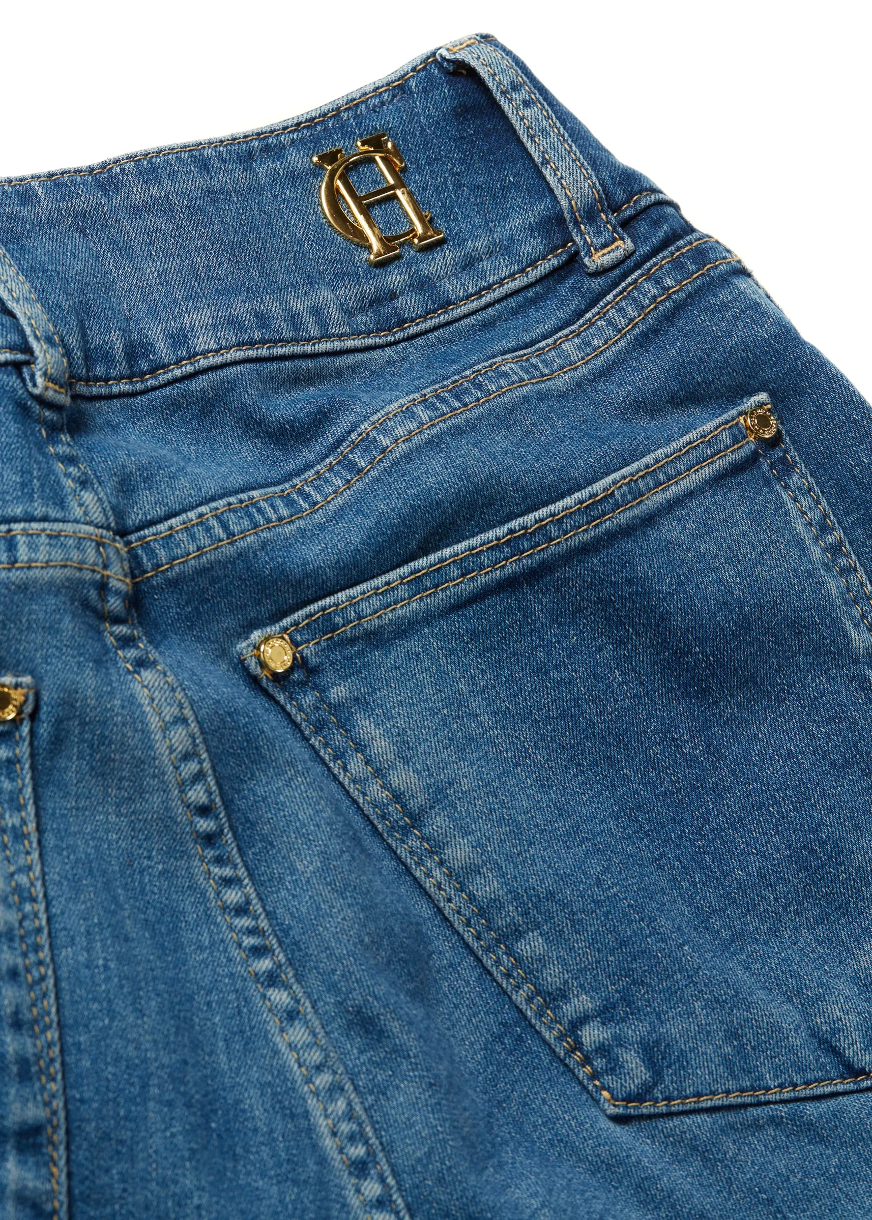 High Rise Flared Jean (Denim)