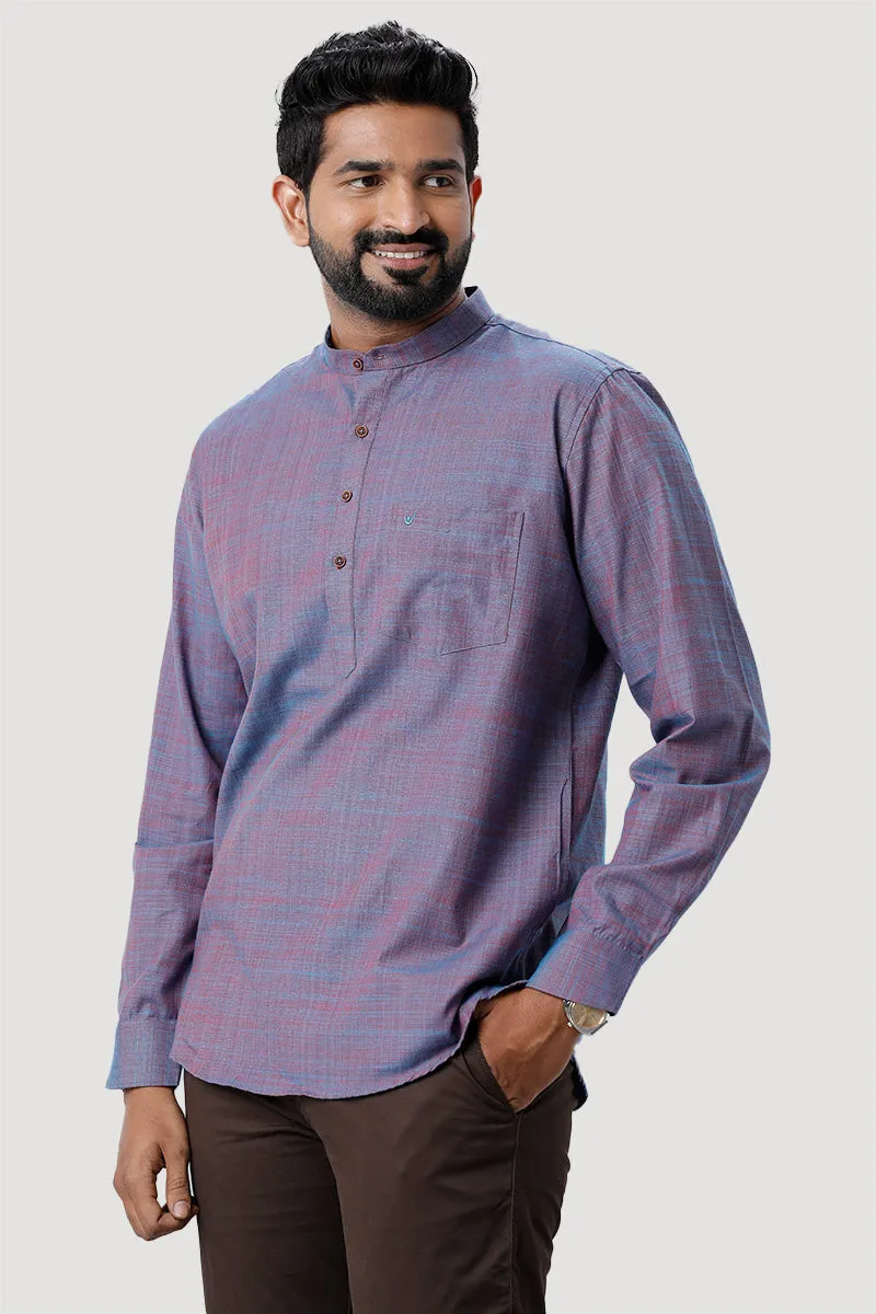 Iconic - Purple Short Kurta for Men | Uathayam