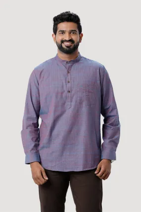 Iconic - Purple Short Kurta for Men | Uathayam